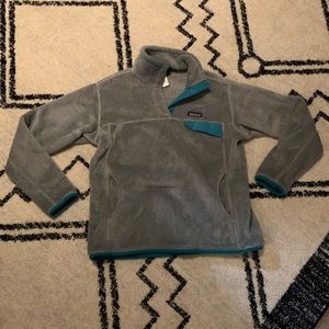 Grey Patagonia quarter zip